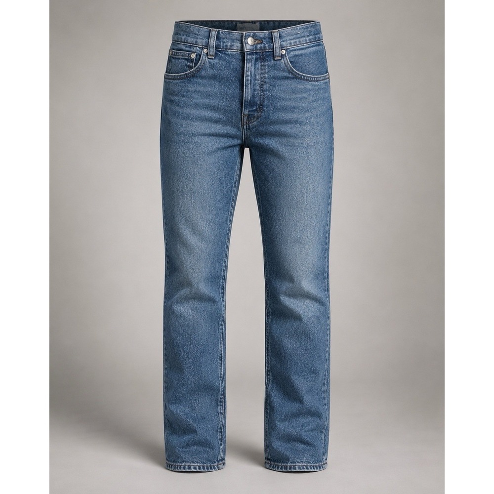 Madewell Womens Jeans Size 26 90s Straight High Rise Stretch Blue Denim 26x30